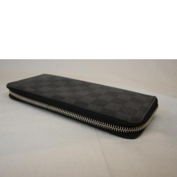 85160 3 Louis Vuitton Zippy Wallet Vertical Damier Graphite Wallet Gray