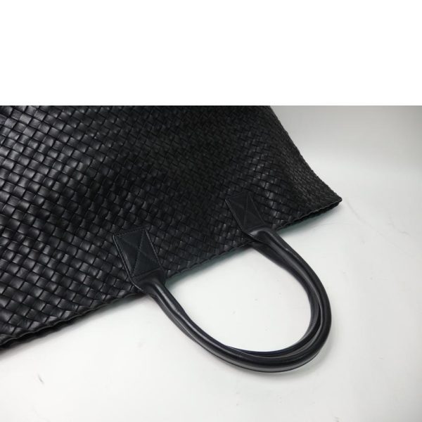 85174 4 Bottega Veneta Intrecciato Cava MM Tote Bag Black