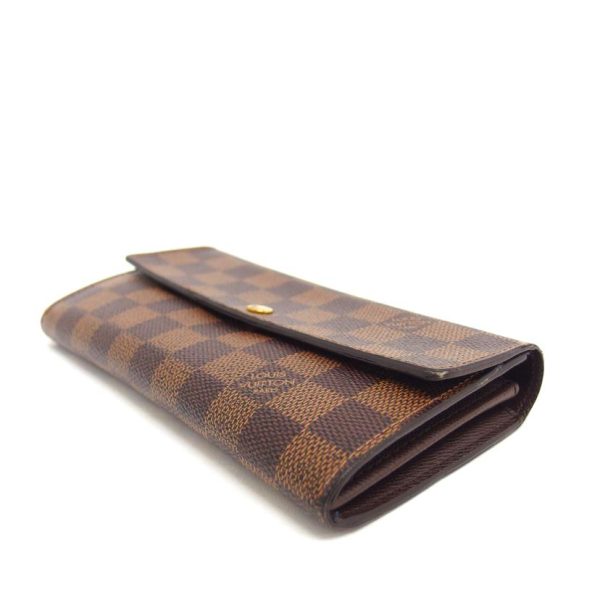 85243 3 Louis Vuitton Sala Wallet Damier Ebene Brown