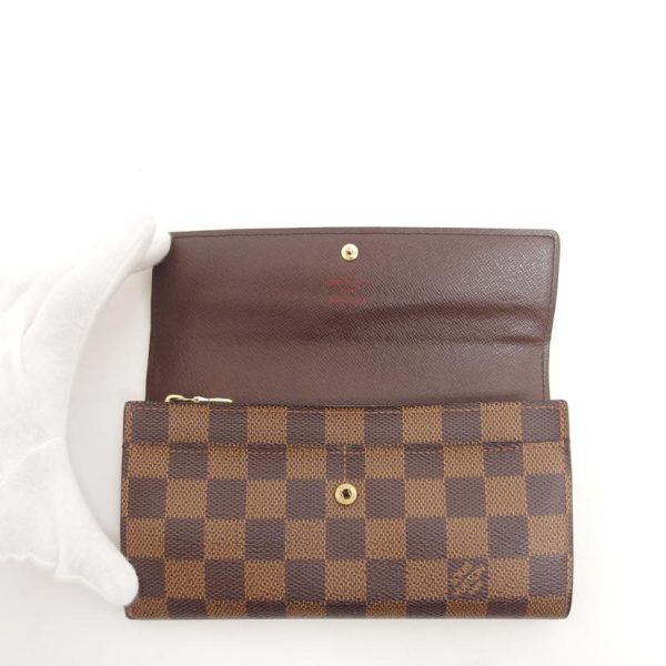 85243 4 Louis Vuitton Sala Wallet Damier Ebene Brown