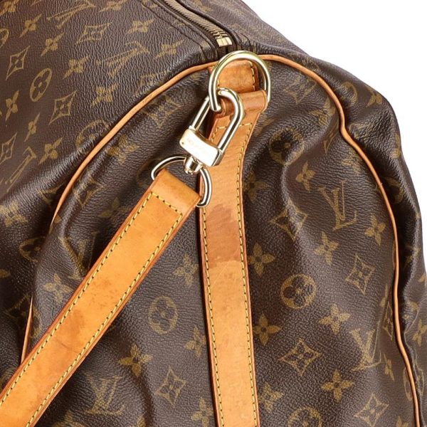 85318 6 Louis Vuitton Keepall Bandouliere 55 Duffel Bag Monogram Brown