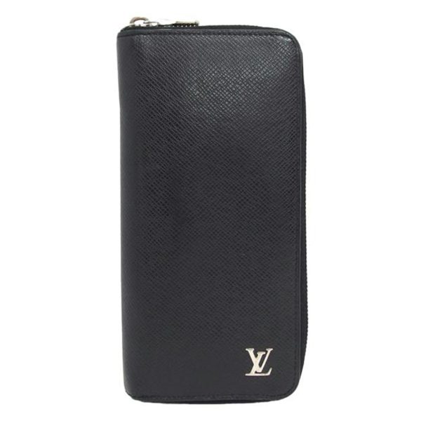 85328 1 Louis Vuitton Zippy Wallet Vertical Taiga Noir Black