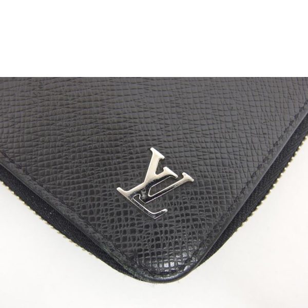 85328 9 Louis Vuitton Zippy Wallet Vertical Taiga Noir Black