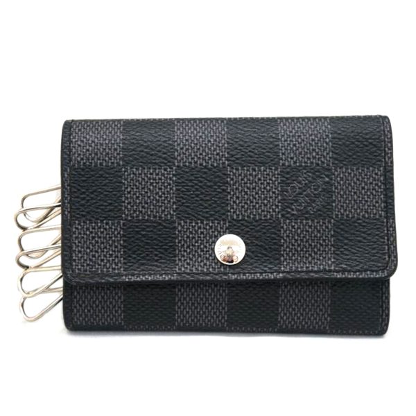 85393 1 Louis Vuitton Multicle 6 Key Holder Damier Graphite