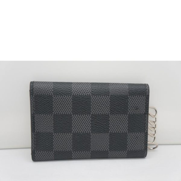 85393 2 Louis Vuitton Multicle 6 Key Holder Damier Graphite