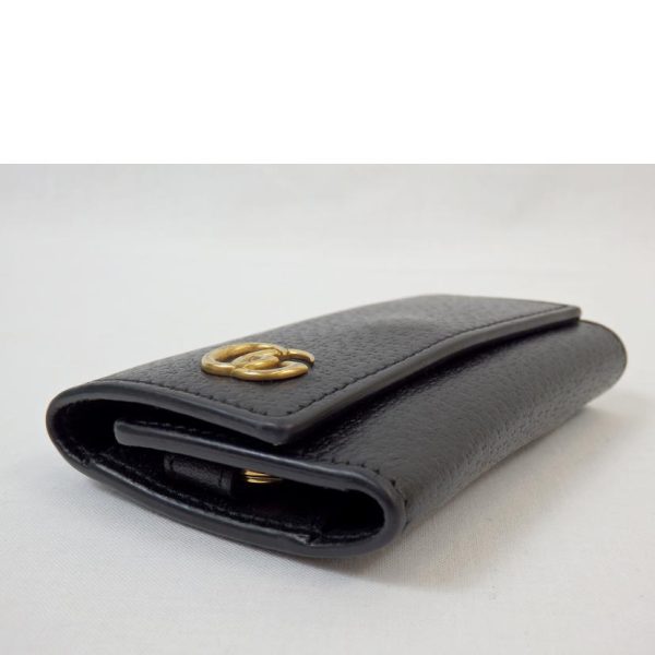 85393 3 Gucci GG Marmont 6 Key Case Black