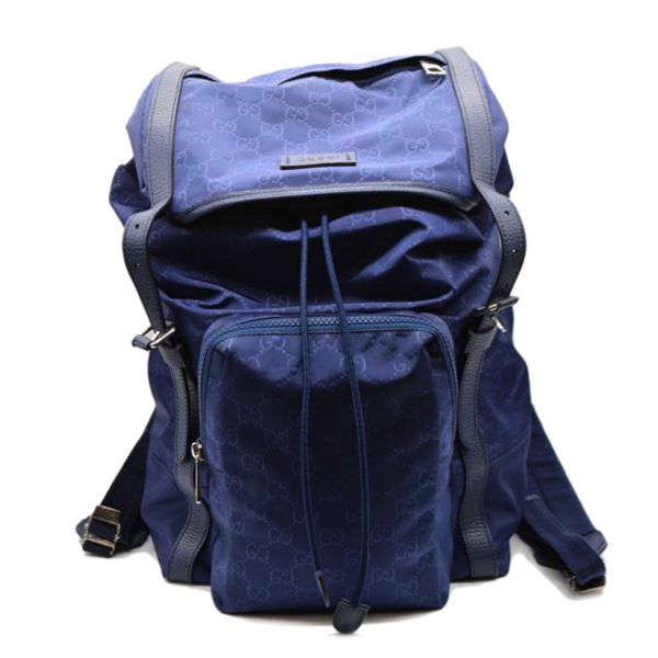 85399 1 Gucci GG Nylon Day Backpack Blue