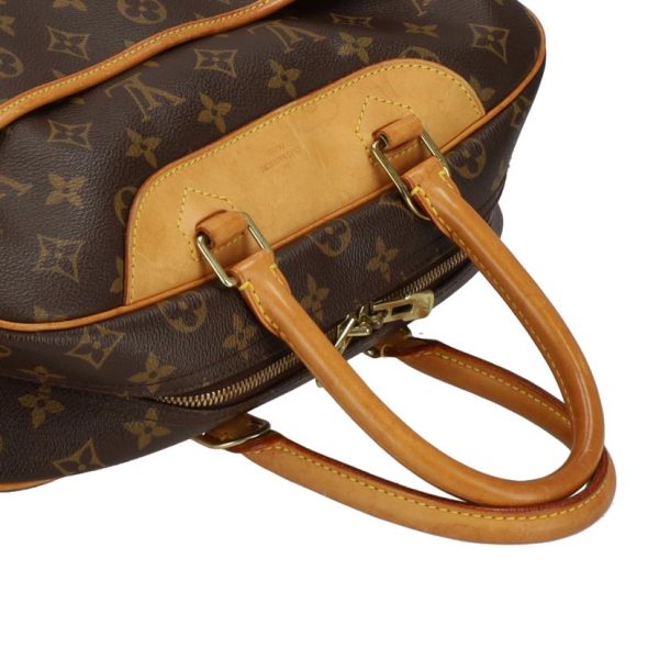 85490 4 Louis Vuitton Bowling Vanity Old Deauville Monogram Bag Brown