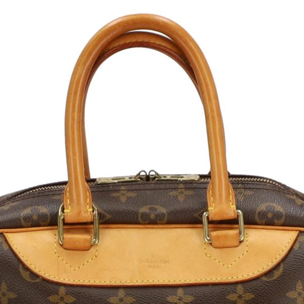 85490 6 Louis Vuitton Bowling Vanity Old Deauville Monogram Bag Brown