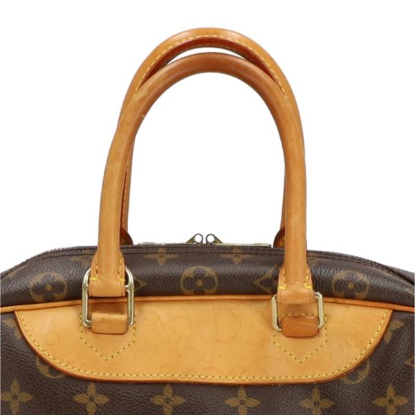 85490 7 Louis Vuitton Bowling Vanity Old Deauville Monogram Bag Brown