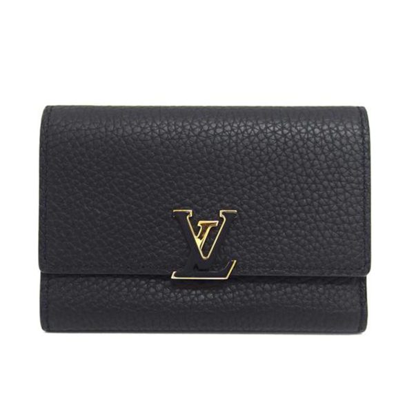 85540 1 Louis Vuitton Capucines Wallet Noir Hot Pink