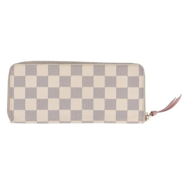 85607 2 Louis Vuitton Portefeuil Clemence Damier Wallet Azur