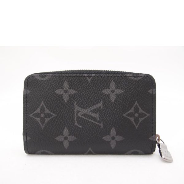 85644 2 Louis Vuitton Zippy Coin Purse Vertical Monogram Eclipse Wallet