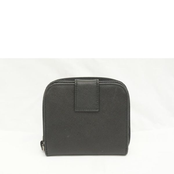 85665 2 Prada 2 fold Wallet Black