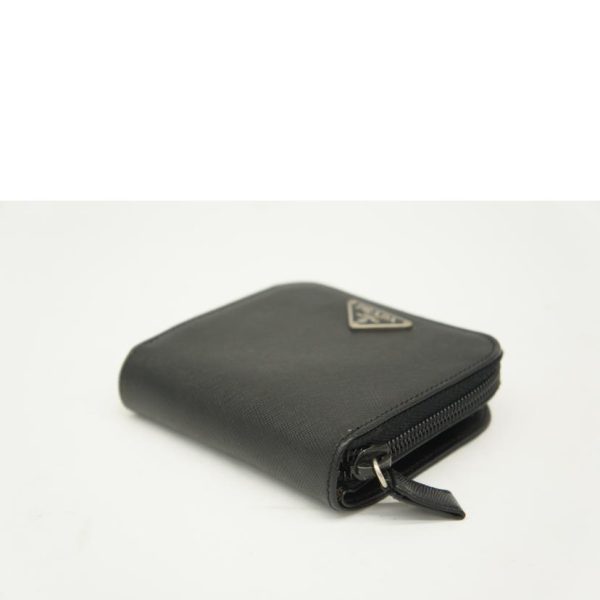 85665 3 Prada 2 fold Wallet Black