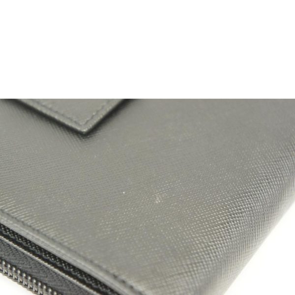 85665 6 Prada 2 fold Wallet Black