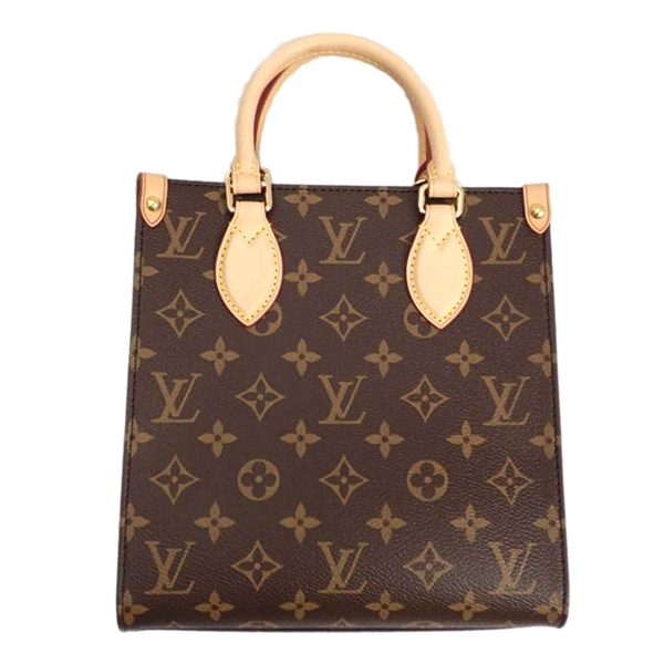 85754 1 Louis Vuitton Sac Plat BB Monogram Bag Brown