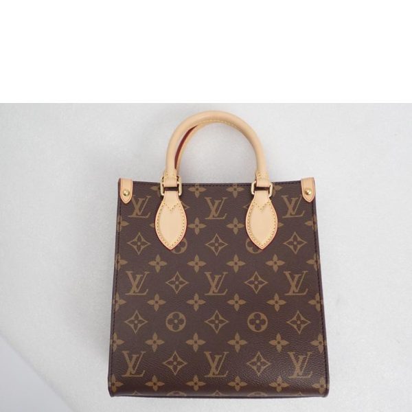 85754 2 Louis Vuitton Sac Plat BB Monogram Bag Brown