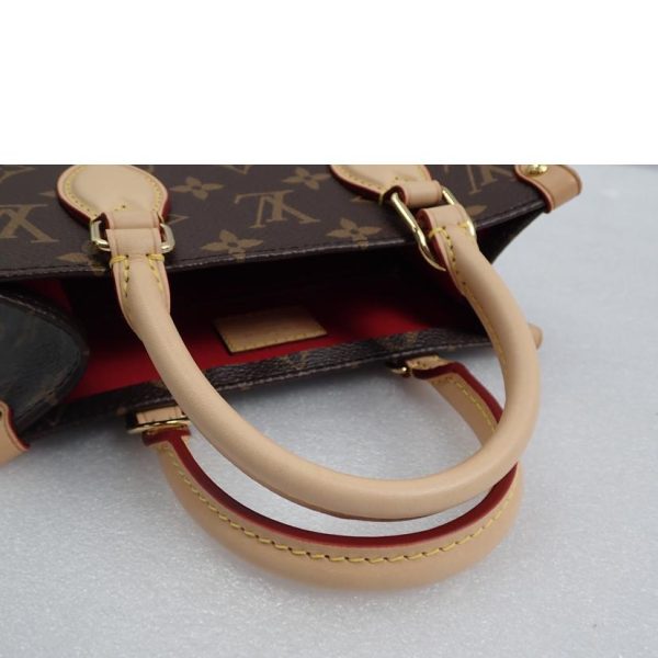 85754 4 Louis Vuitton Sac Plat BB Monogram Bag Brown