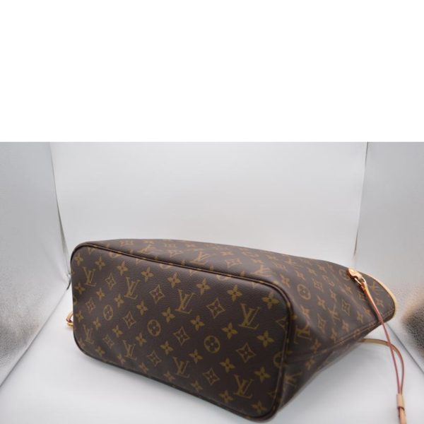 85771 3 Louis Vuitton Neverfull MM New Model Monogram Tote Bag Beige