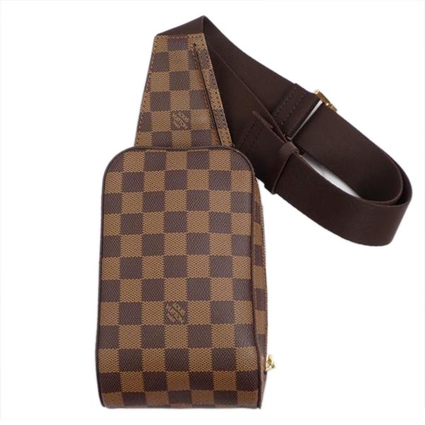 85781 1 Louis Vuitton Jeronimos Bag Damier Ebene Brown