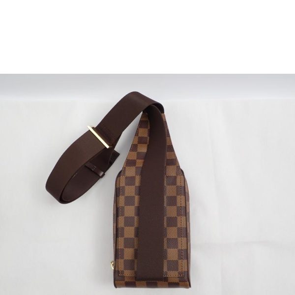 85781 2 Louis Vuitton Jeronimos Bag Damier Ebene Brown