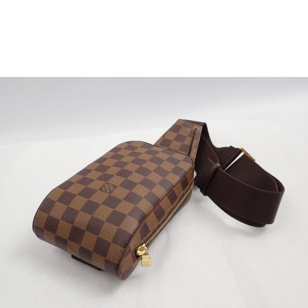 85781 3 Louis Vuitton Jeronimos Bag Damier Ebene Brown