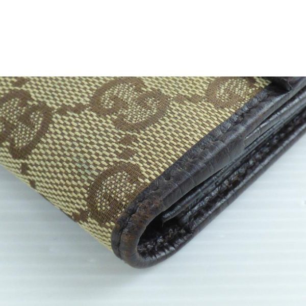 85781 8 GUCCI GG Canvas Leather Long Wallet