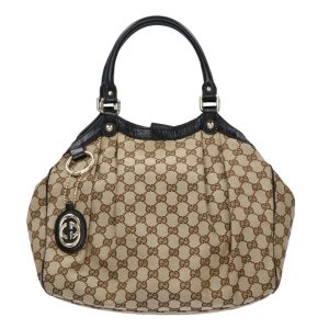 85836 1 Gucci Interlocking G Shoulder Bag Black