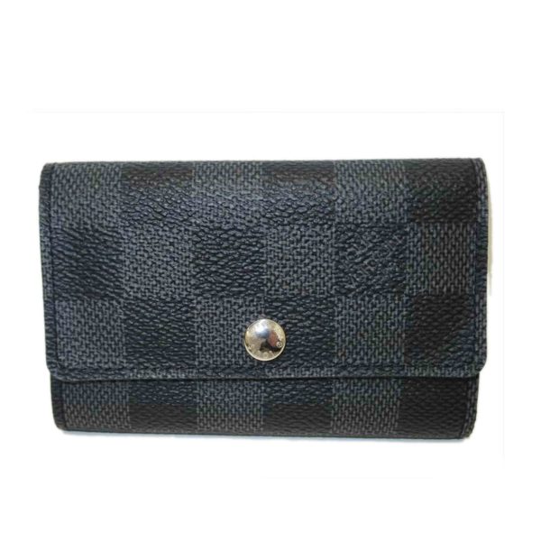 85915 1 Louis Vuitton Multicle 6 Damier Graphite Wallet Black