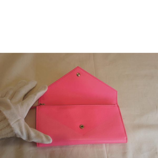 85993 4 Balenciaga Paper Long Wallet Pink