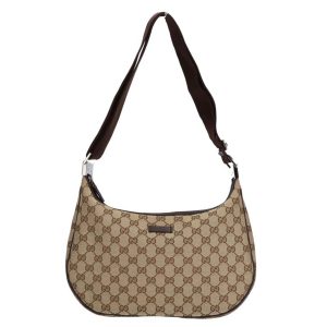 85997 1 Gucci GG Canvas One Shoulder Bag Beige