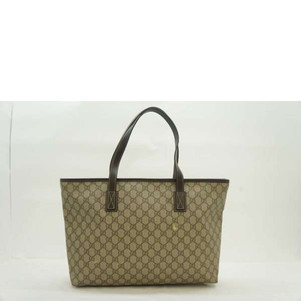 86109 2 Gucci GG Supreme Tote Bag Beige