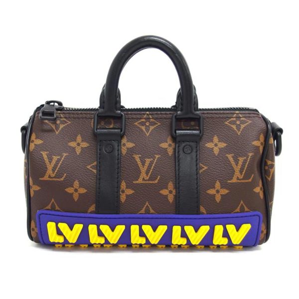 86516 1 Louis Vuitton Keepall Monogram Shoulder Bag Brown