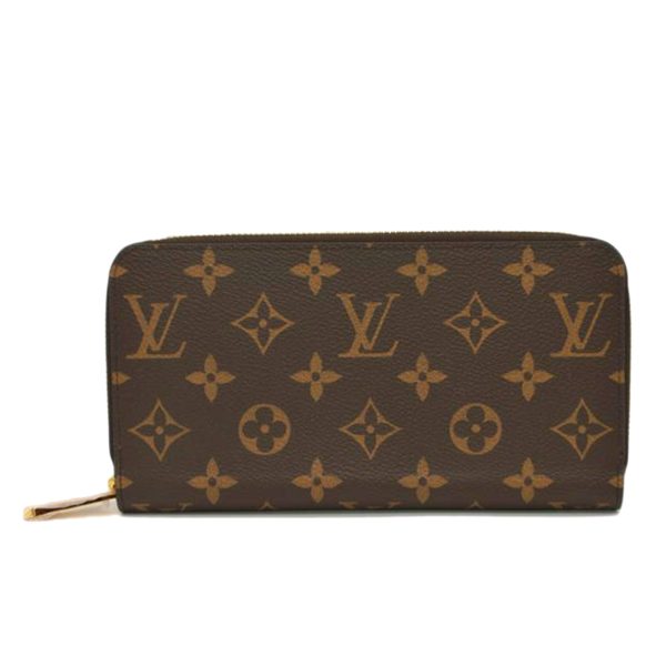 86560 1 Louis Vuitton Zippy Wallet New Model Bag Monogram Brown