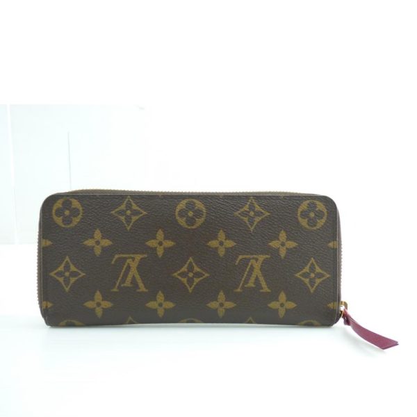 86573 2 Louis Vuitton Portefeuil Clemence Monogram Wallet Fuchsia