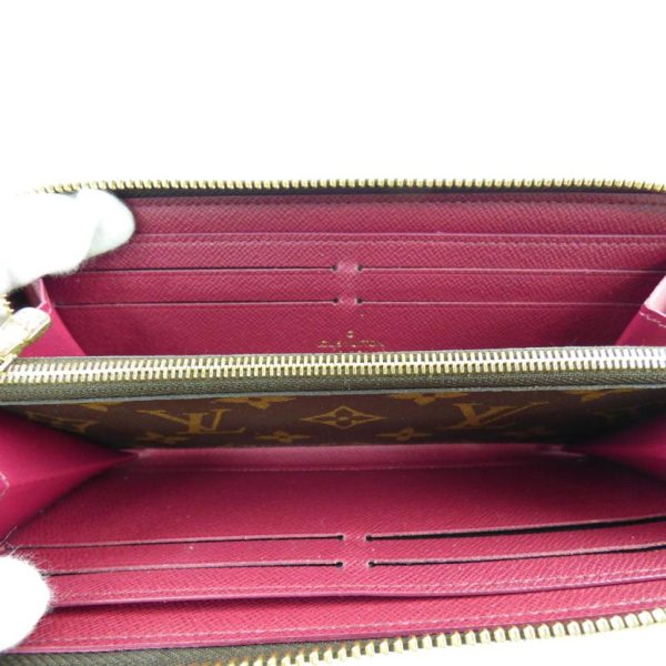 86573 4 Louis Vuitton Portefeuil Clemence Monogram Wallet Fuchsia