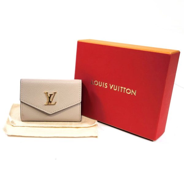 866 10 Louis Vuitton Portefeuille Lock Wallet Leather Greige