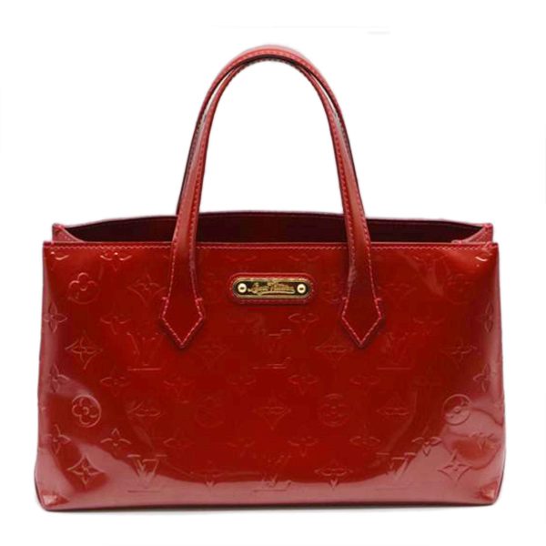 86783 1 Louis Vuitton Wilshire PM Bag Vernis Leather Pomme dAmour Red