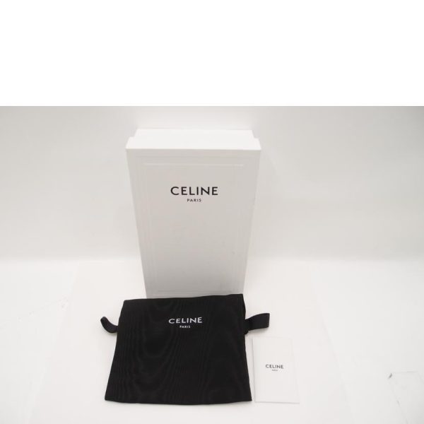 86805 6 Celine Large Round Leather Zipped Wallet