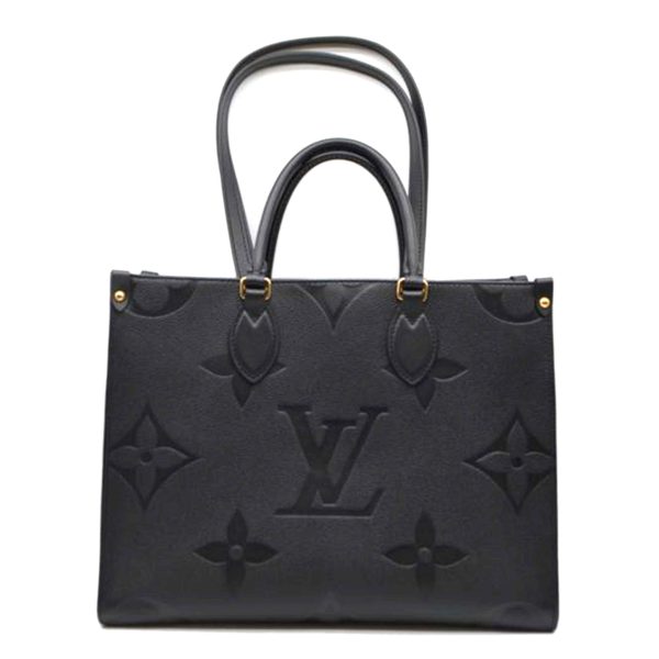 86810 1 Louis Vuitton On the Go MM Monogram Empreinte Bag Noir