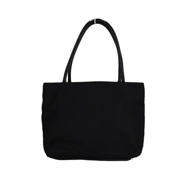 86956 2 Prada Logo Tote Bag Black