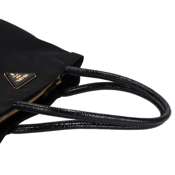 86956 4 Prada Logo Tote Bag Black