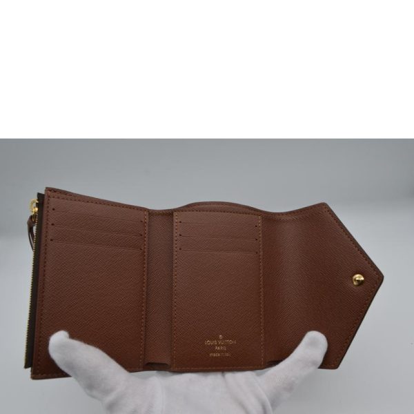 87001 4 Louis Vuitton Portefeuil Victorine Wallet Monogram Maron