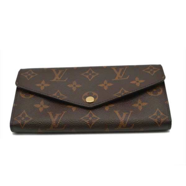 87018 1 Louis Vuitton Portefeuil Sara New Model Wallet Monogram Canvas Brown