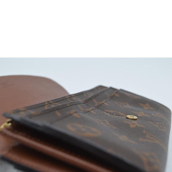 87018 4 Louis Vuitton Portefeuil Sara New Model Wallet Monogram Canvas Brown