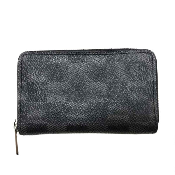 87060 2 Louis Vuitton Zippy Coin Purse Damier Brown