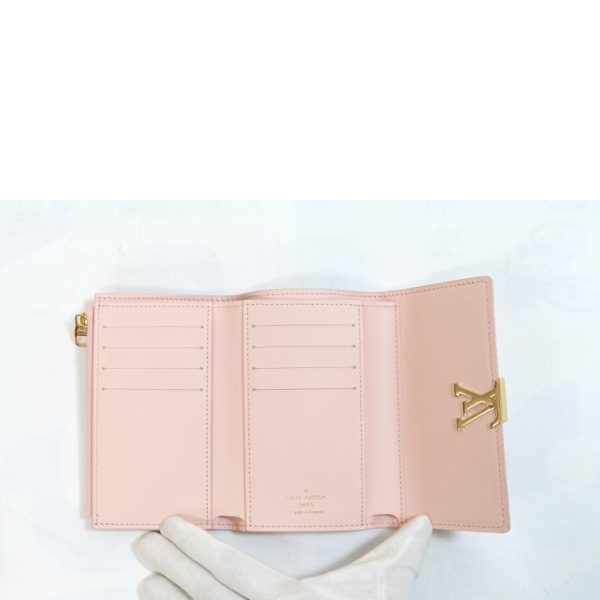 87083 4 Louis Vuitton Portefeuil Capucines Compact Wallet Rose Jasmine