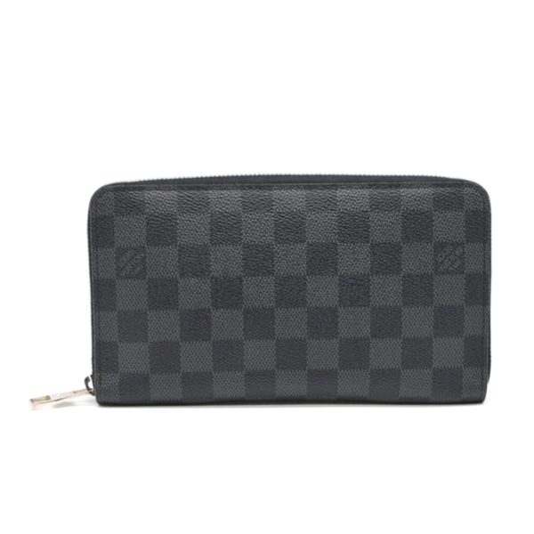 87172 1 Louis Vuitton Zippy Organizer Wallet Damier Graphite