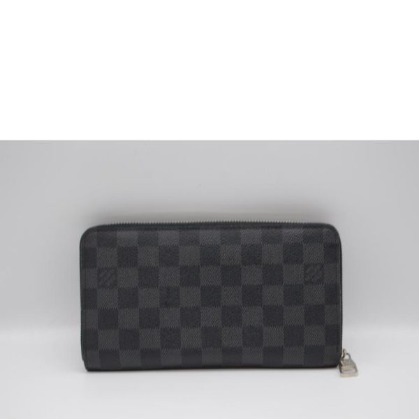 87172 2 Louis Vuitton Zippy Organizer Wallet Damier Graphite